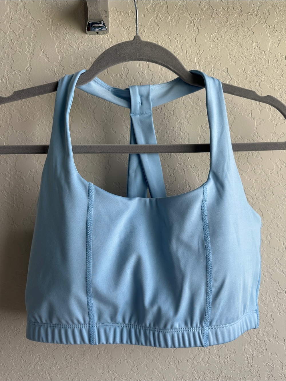 Love Tree Light Blue Racerback Sports Bra